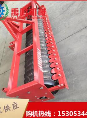 悬挂式小镇压器出苗BLQ率保墒器铸铁镇压麦器带土刮板麦田压地机