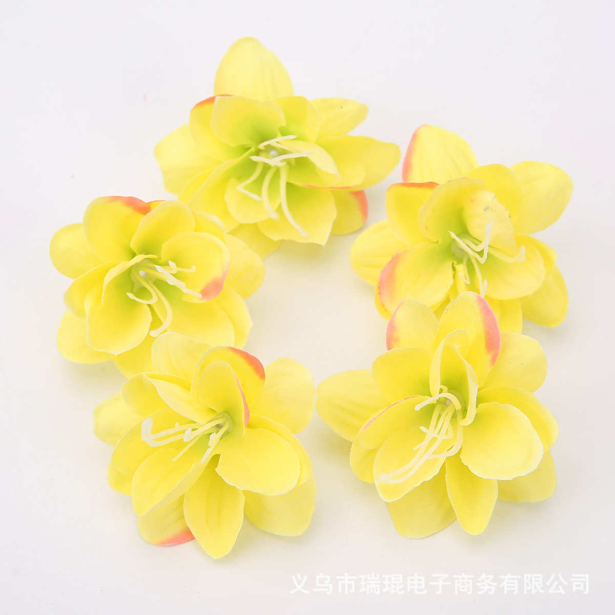 盆景仿真道具摄影绢花茉莉头饰配件花 diy古风装饰花头 居家
