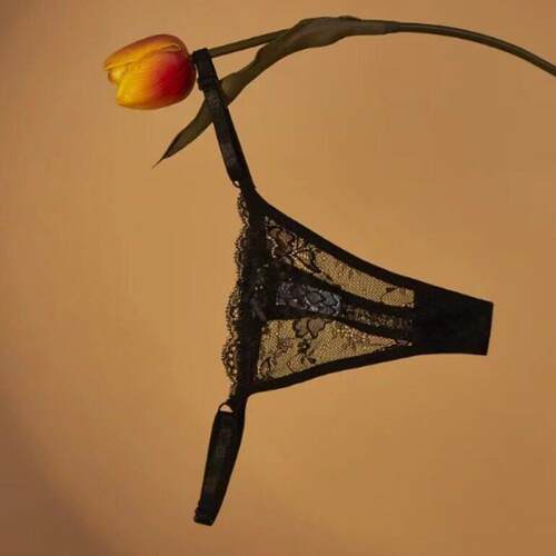 Lace G-String Thongs Women Adjustable Underwear T-back Panti