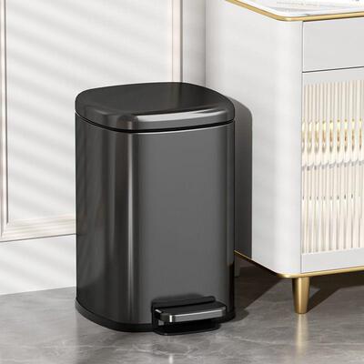 AKBK不锈钢厨房垃圾桶大容量带盖子家用客厅脚踏式卫生间厕所商用