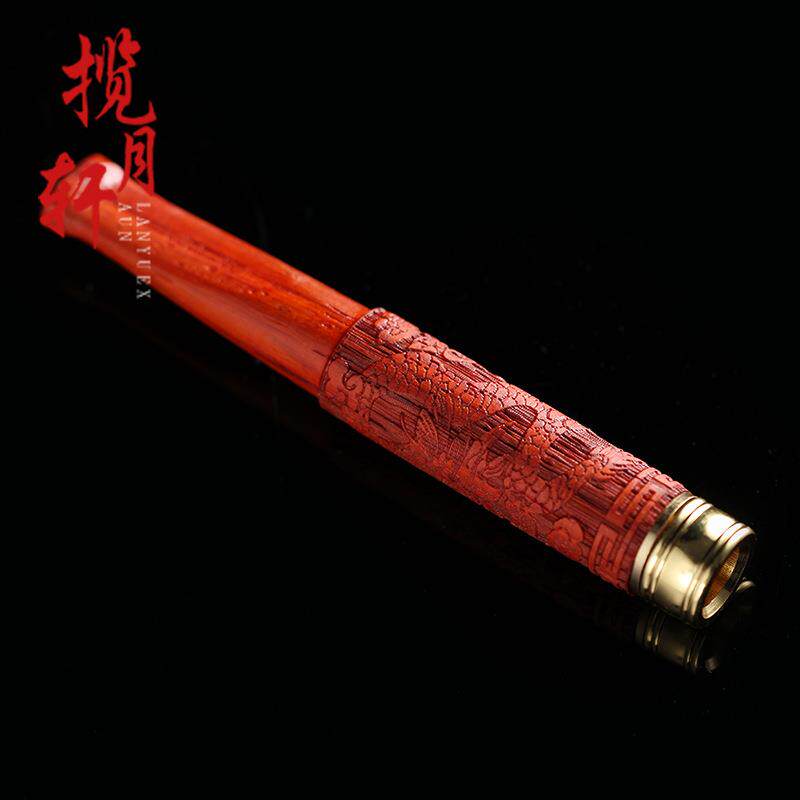 木质烟嘴崖柏阴沉木双重过滤循环烟嘴器檀木烟斗烟具礼品