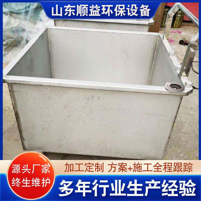 不锈钢栅渣小车料耐腐蚀污物处理拉砂浆水泥三轮车斗车手推车