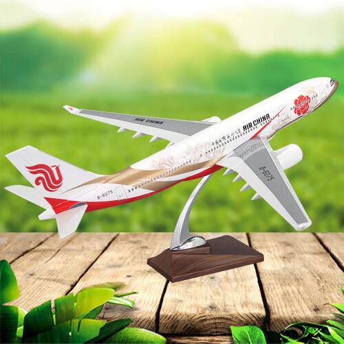 仿真飞机模型空客A330国航彩绘客机20厘米紫金紫宸号礼品摆件航模