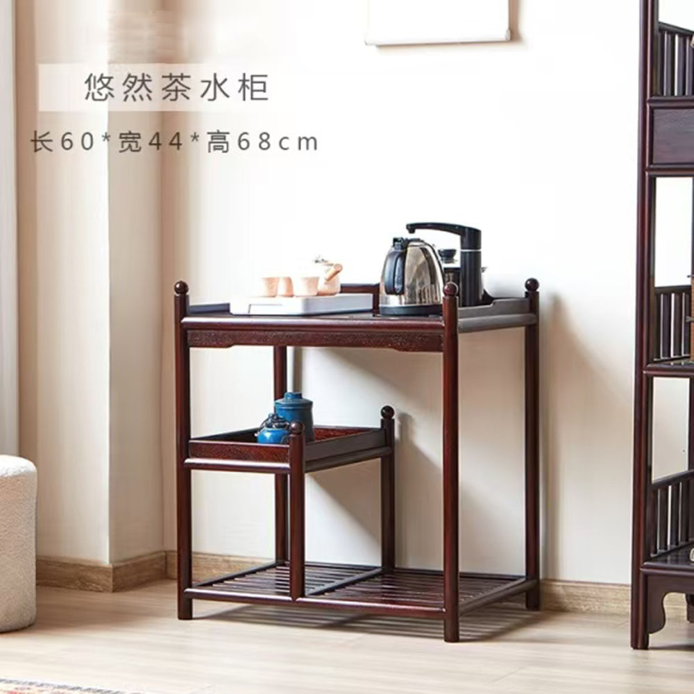 小叶紫檀茶水柜小茶几电磁炉茶桌功夫茶台实木泡茶茶柜红木家具