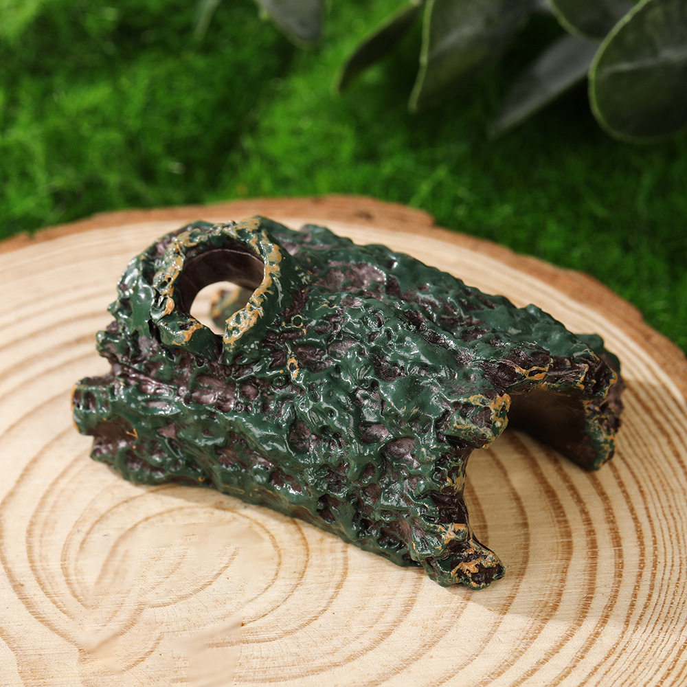 鱼缸造景废墟沉底摆件水底里放的水族残骸沉木虾屋躲避树脂工艺品