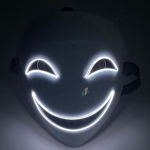 笑脸面具发光漆黑 子弹微笑蛭子影胤面具全鬼脸黑之契约者万圣节