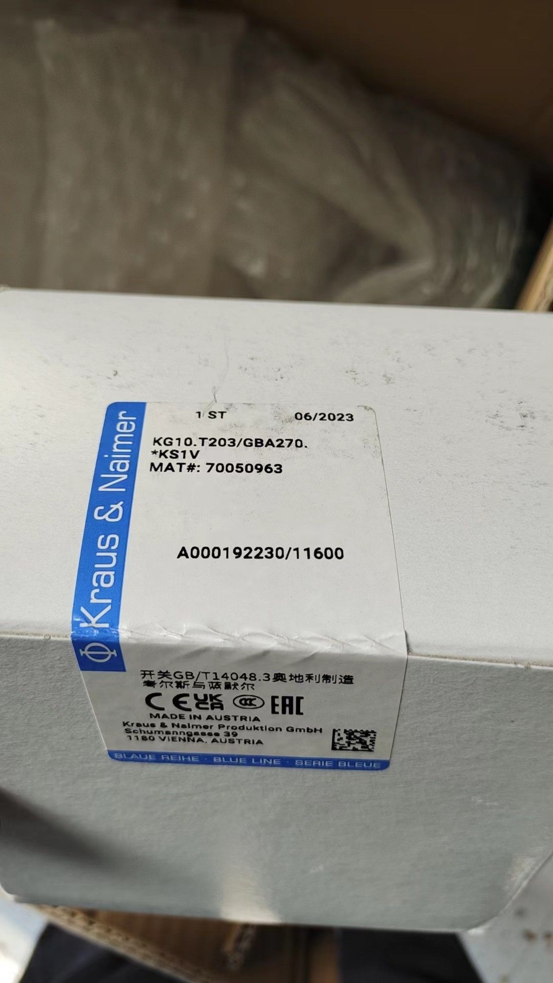 KG10.T203/GBA270.*KS1V，考尔斯蓝默尔，