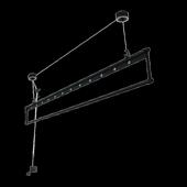 小阳台升降晾衣架单杆式 东龙 室内自动手摇晒被架双杆式