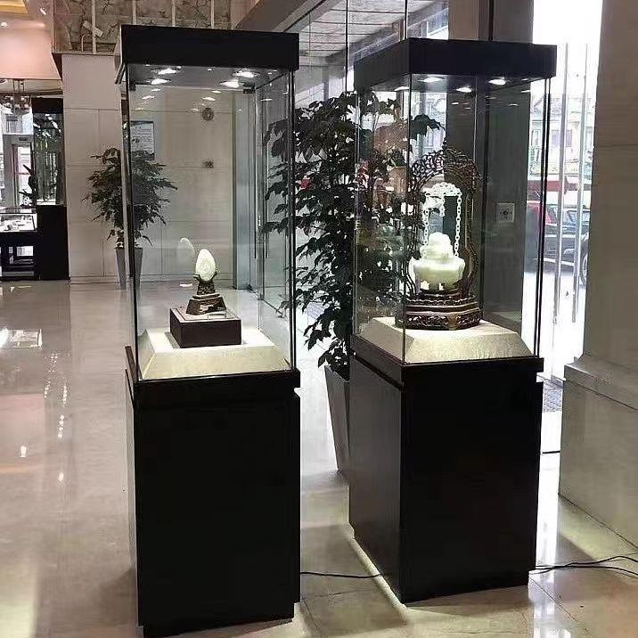 玻璃柜珠宝玉器烤漆柜台产品样品纪念博物馆文物陈列柜展示柜