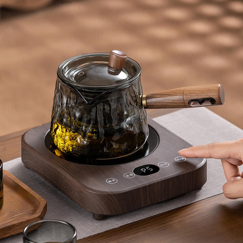 陶兴梵小青柑专用玻炉冲泡煮茶器耐高温璃侧把壶XF3443茶具套装电