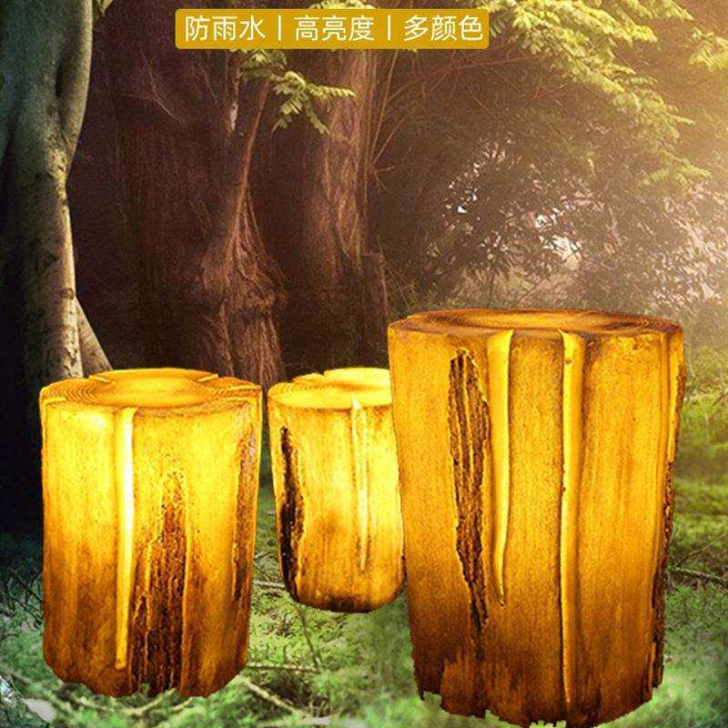 户外镂空发光树桩灯造型灯装饰草坪灯园林别墅景区亮化造型景观灯