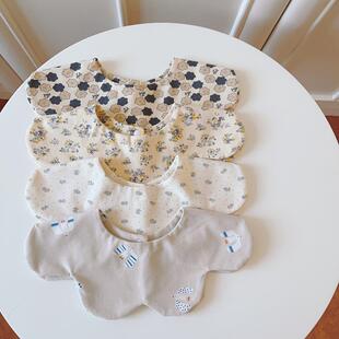 Rae Studio 新生儿口水巾 棉质婴儿花瓣围嘴 宝宝辅食小围嘴