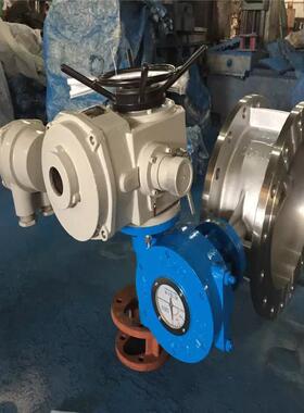 D943H-40R电动硬密封法兰蝶阀不锈钢电动调节蝶阀
