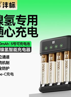 沣标C62镍氢电池套装5号充电电池充电器1.2V KTV话筒电池麦克风