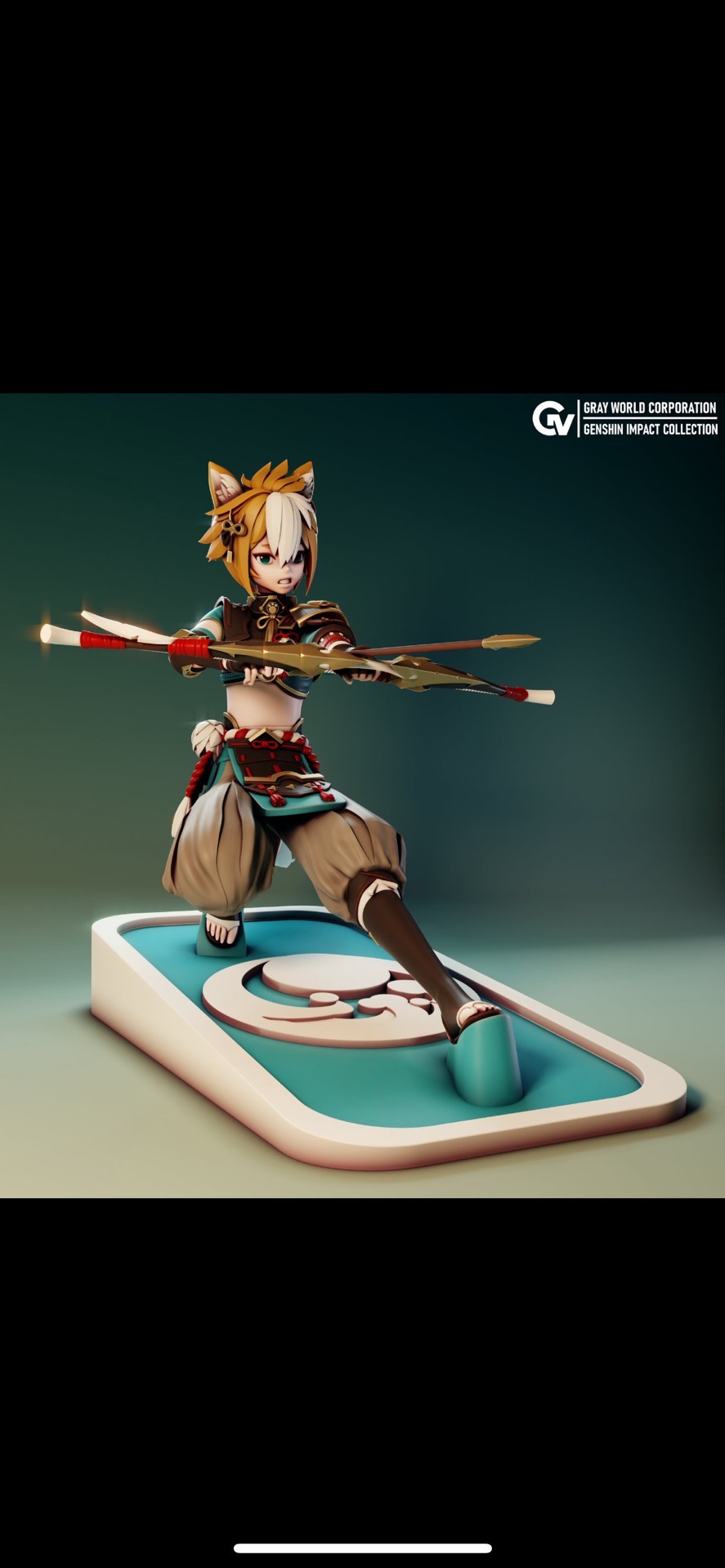 原神-五郎 gk白模定制 模型 手办光固化3d打印 stl文