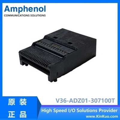 amphenol连接器v36 - adz01  307100t112gdd-qsfp-