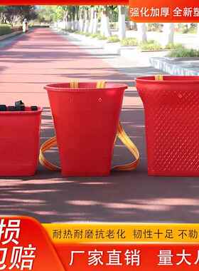 塑料熟胶双肩背篓胶背篼农用大背筐云贵川成人家用买菜采叶茶背鱼