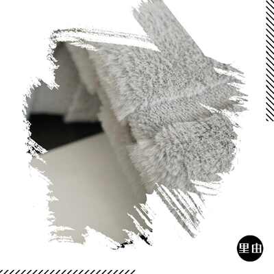 现货打样家居家纺长毛绒全涤提花兔毛大小兔绒布毯子抱枕地毯面料