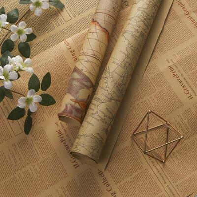 包装纸礼盒包装纸 Flower wrapping paper Birthday gift package