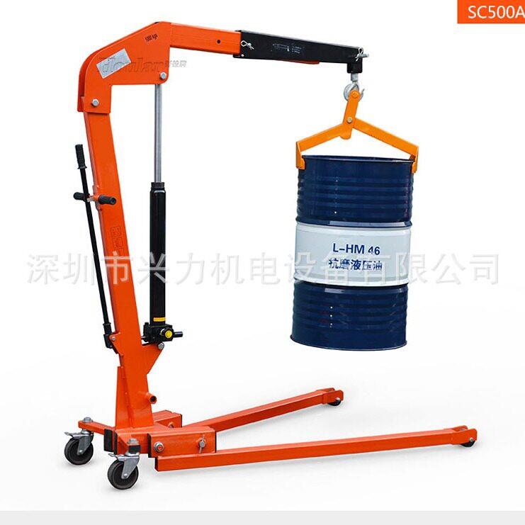 手动欧式臂吊机独臂吊机电动折叠吊钩小型臂起重机500KG