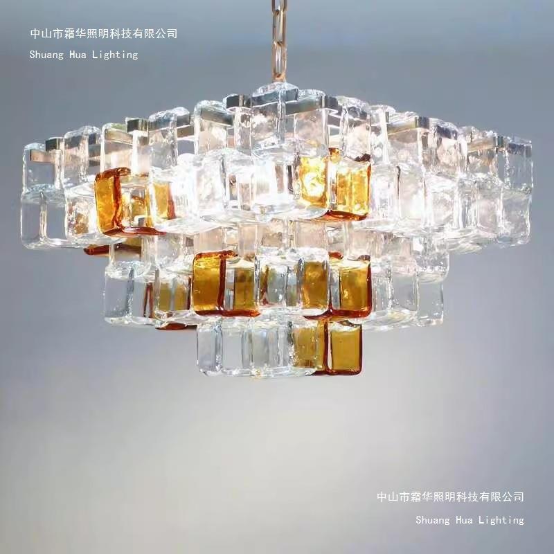 Murano穆拉诺复古客厅吊灯法式设计师中古风餐厅灯轻奢卧室酒店灯