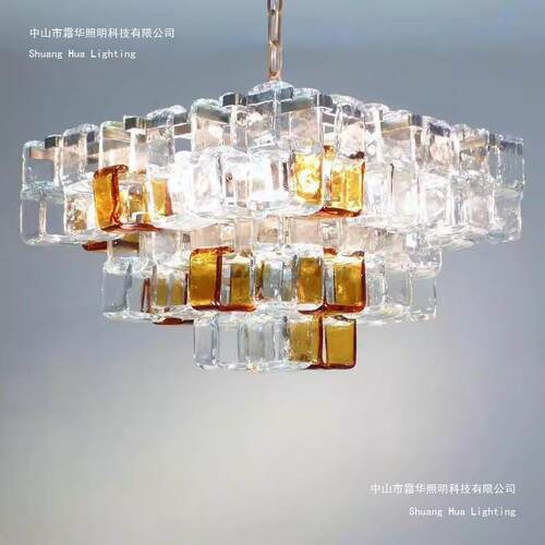 Murano穆拉诺复古客厅吊灯法式设计师中古风餐厅灯轻奢卧室酒店灯