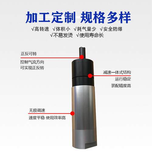 微型气动马达CT36M10A安全防爆高速大扭矩可正反转大功率减速马达