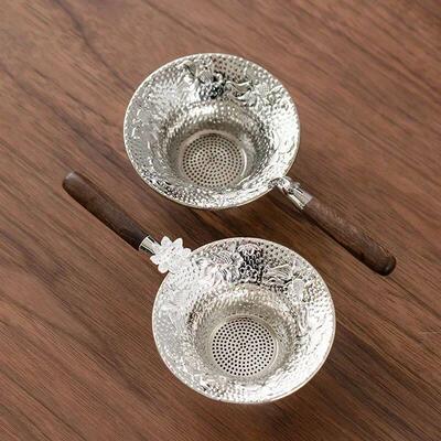 Metal Mesh Tea Strainer Household High-grade Stainless