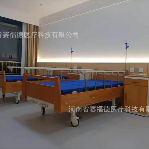 ABS床厂家适老化居家养老床单双手摇养老院起背抬腿升降老年人床