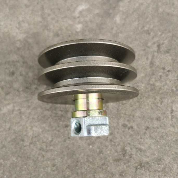 适用玉柴6112/4108/4110/02空调涨紧轮双A槽186张紧皮带宇通客车