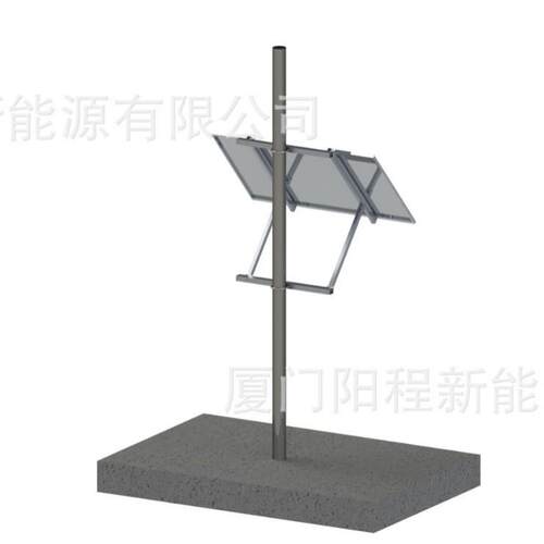 光伏小面板路灯杆铝合金安装支架太阳能面板电线杆固定支架