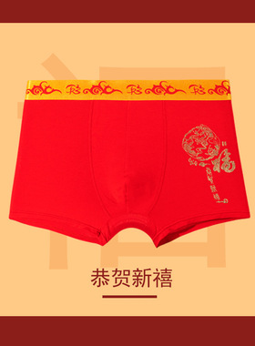 蛇年年鸿运袜中国红色袜子中筒袜男女士情侣款福字袜春节过年