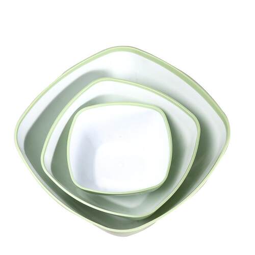 Wholesale Solid Color Creative New Square Bowls, PP Material