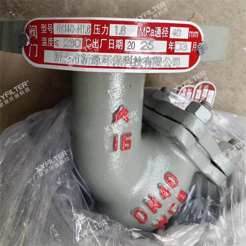 新源生产Y型过滤器SY14C-H16YF-DN25-G1DN25管道杂质过滤器
