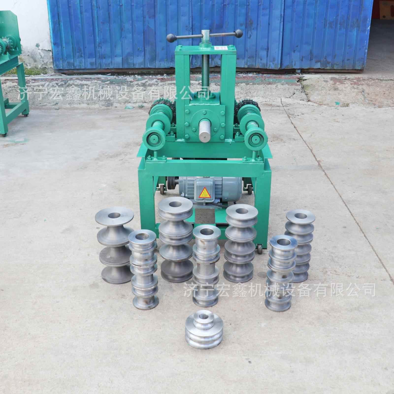 小型立式电动76型弯管机蔬菜大棚圆管方管不锈钢管弯大弧折弯机