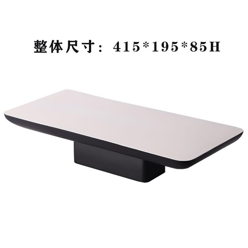 创意新中式现代树脂黑白托盘茶盘组合摆件客厅玄关样板房茶几摆设