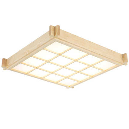 书房榻榻米民和灯具北欧室宿led超薄卧室灯灯实木吸顶灯日式房间