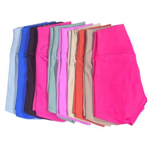 Women's Sports Yoga Shorts with High Waist, Hip Lift, F