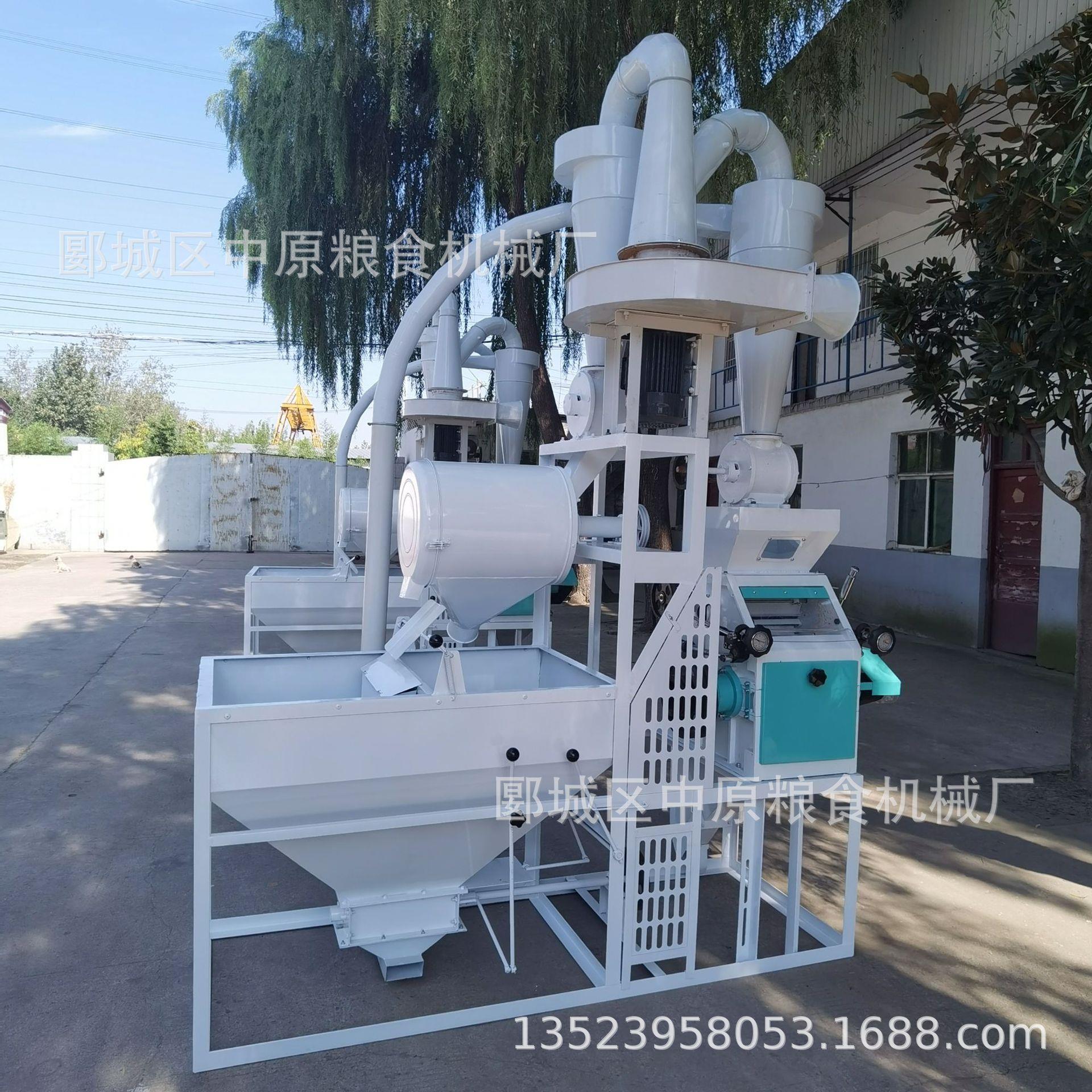 全自动面粉机商用副业小麦杂粮用圆罗磨粉单机皮心分离磨面机