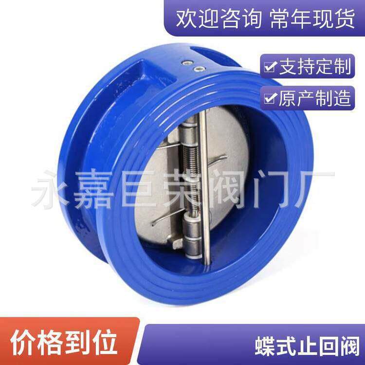 常压陶瓷旋启式止回阀 H74TC -10P 对夹式 DN150 南供应