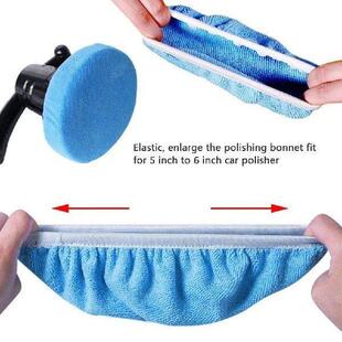 8Pcs Car Microfiber Polisher Pad 10 Inch Wash Buffer Waxing