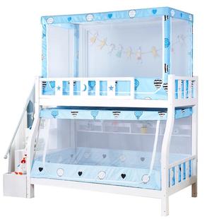 子母床蚊帐下铺1.53F756T67H米双层床高低1儿童床1.2m学生0.9梯形