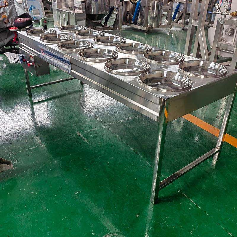 电加热奶皮子锅 电磁加热奶豆腐搅锅双层节能奶皮机操作简单