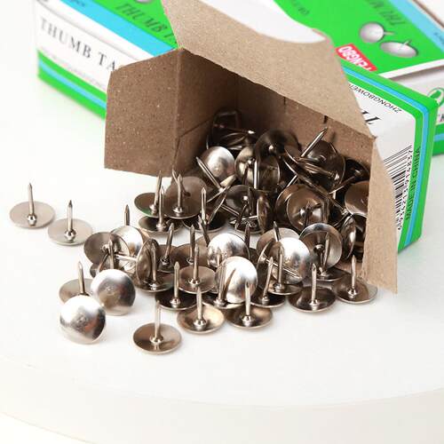 Manufacturer supplies boxed office push pins, metal pins, ro