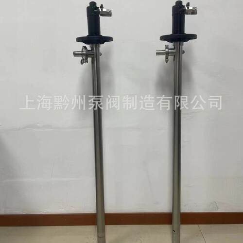 黔州HD-A1+SS304-1000mm 叶片式气动插桶泵 耐酸化工抽液泵油桶泵