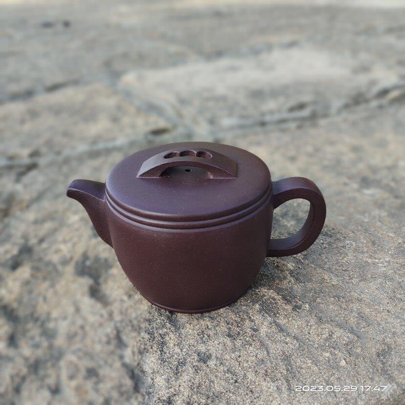 喀左紫砂原矿紫泥50目汉瓦茶壶茶具200ml