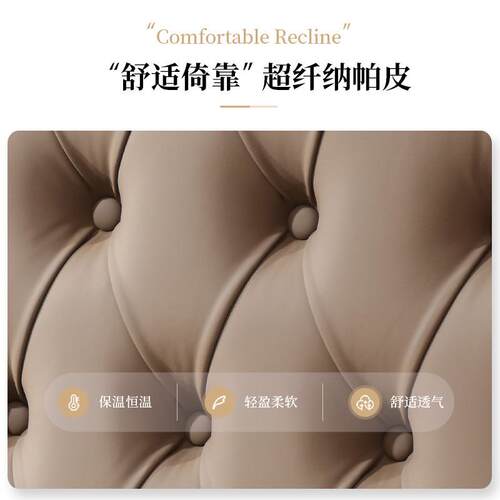 简约美式高乡村2实SA-1013木双人床1.8米卧室家具压箱储m物气床软