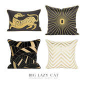 百搭款 设计师款 黑色系沙发样板房抱枕 轻奢现代 高级丝绒刺绣