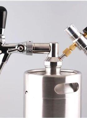 不锈钢5L精酿二发整体拉伸酒桶加工配7代自动打酒