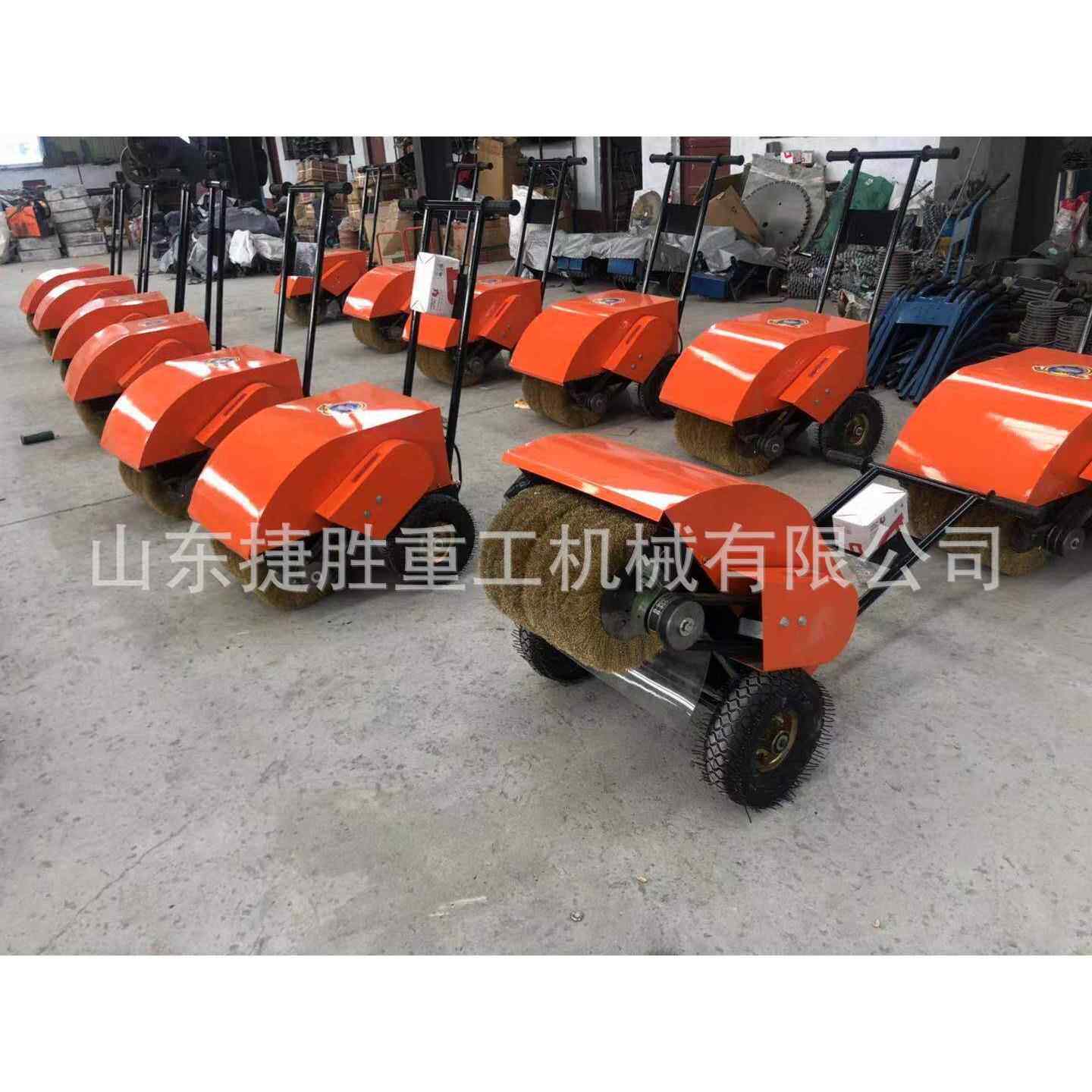 电动毛刷除锈机手推式钢板型材打磨机铁皮工字钢翻新研磨机